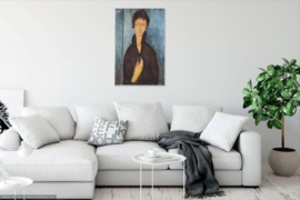 Modigliani, Vrouw met blauwe ogen