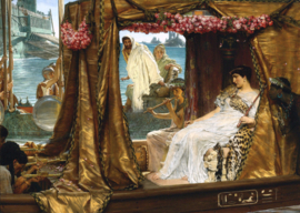 Alma-Tadema, De ontmoeting van Cleopatra en Antonius