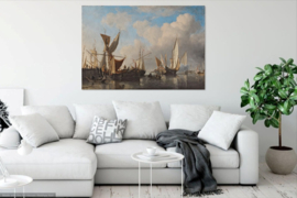 Van de Velde, Havenhoofd met schepen