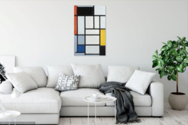 Mondriaan, Compositie met rood, zwart, geel, blauw en grijs