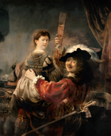 Rembrandt, Zelfportret met Saskia