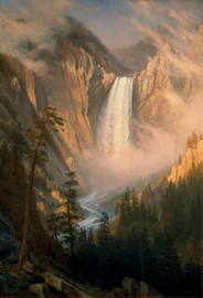 Bierstadt, Yellowstone waterval