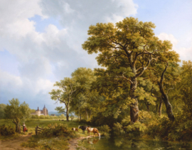 B.C. Koekkoek, Zomerlandschap met koeien