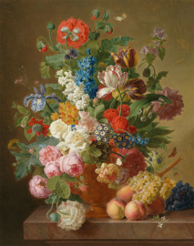 Van Dael, Stilleven met rozen en andere bloemen