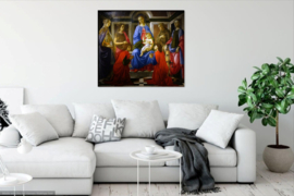Botticelli, Madonna met kind en zes heiligen