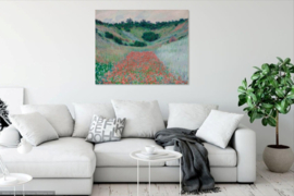 Monet, Klaprozenveld in een dal bij Giverny