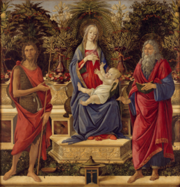 Botticelli, Madonna met kind en de heiligen