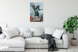 Cézanne, Stilleven met tulpen en appels