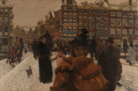 Breitner, De Singelbrug bij de Paleisstraat in Amsterdam