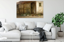 Mesdag, Schuur met witte konijnen