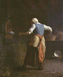Millet, Broodbakkende vrouw