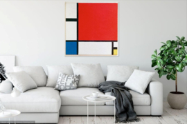 Mondriaan, Compositie II (met rood, blauw en geel)