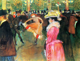 Toulouse-Lautrec, Dans in de Moulin Rouge