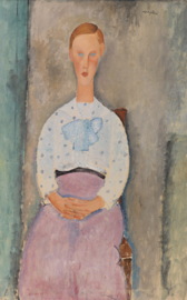 Modigliani, Meisje met blouse met stippen
