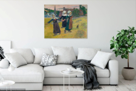 Gauguin, Dansende Bretonse meisjes, Pont-Aven