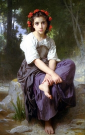 Bouguereau, Aan de rand van de beek