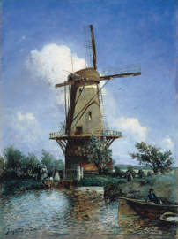 Jongkind, Windmolen bij Delft