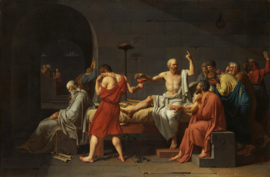 David, De dood van Socrates