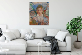 Ensor, Oude dame met maskers