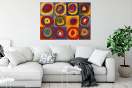 Kandinsky, Kleurenstudie, vierkanten met concentrische cirkels