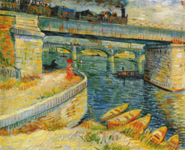 Van Gogh, Bruggen over de Seine bij Asnieres