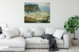 Monet, Stormachtige zee bij Etretat