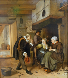 Steen, De galante man (de oude vrijer)