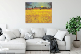 Van Gogh, Graanveld bij zonsondergang