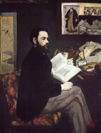 Manet, Portret van Emile Zola