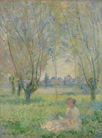 Monet, Zittende vrouw onder de wilgen