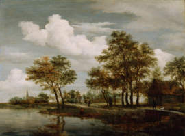 Hobbema, Een rivierscene