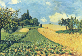 Sisley, Graanvelden op de heuvels in Argenteuil