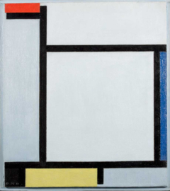 Mondriaan, Compositie met rood, blauw, zwart, geel en grijs