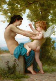 Bouguereau, Meisje dat zich verdedigt tegen Eros