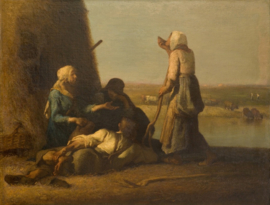 Millet, Pauze van de hooiers