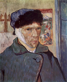 Van Gogh, Zelfportret met verbonden oor
