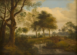 Van der Heyden, Landschap met badende jongens