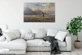 Mesdag, Onstuimige zee met kleine boot