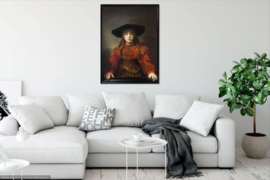 Rembrandt, Meisje in een schilderijlijst