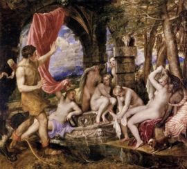 Titiaan, Actaeon verrast Diana bij het baden