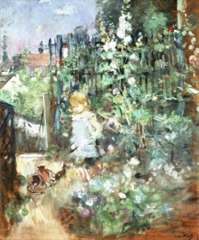 Morisot, Kind tussen stokrozen