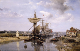 Jongkind, Fregatten, haven van Harfleur