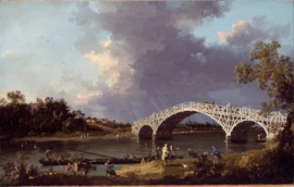 Canaletto, Gezicht op de Walton Bridge