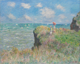 Monet, Klifwandeling in Pourville