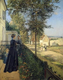 Pissarro, Het gesprek, Louveciennes