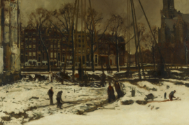 Breitner, Doorbraak van de Raadhuisstraat in de winter