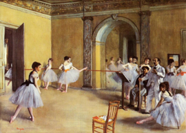 Degas, Balletzaal in de opera van de Rue Peletier
