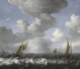 Bakhuizen, Zeegezicht met vissersboten