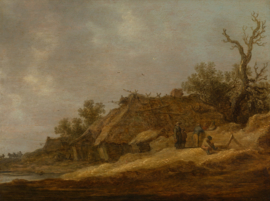 Van Goyen, Landvolk bij een vervallen boerderij