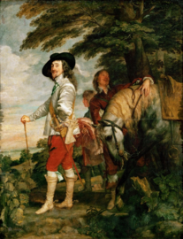 Van Dyck, Karel 1, koning  van Engeland, tijdens de jacht